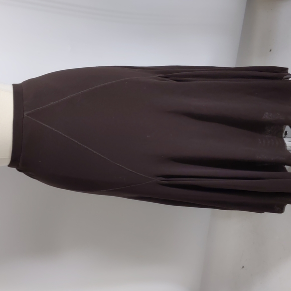 Fuzzi brown mesh net maxi skirt-sz XL - Picture 1 of 4
